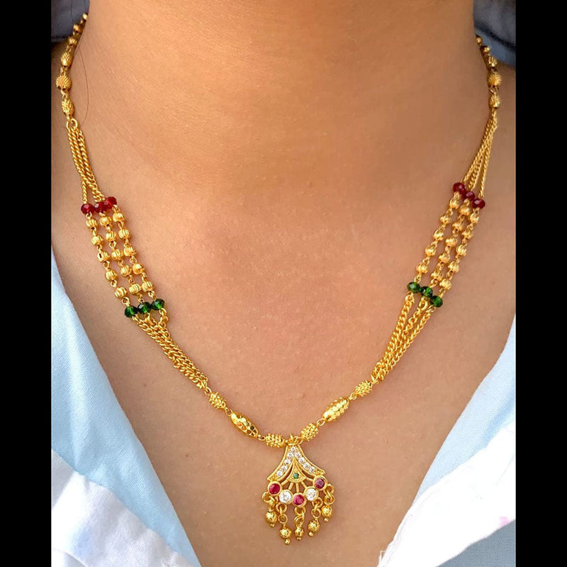 Manisha Jewellery Gold Plated Necklace Set