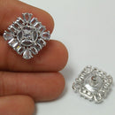 Manisha Jewellery Silver Plated AD Stud Earrings