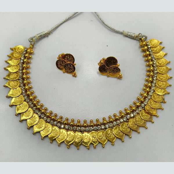 Manisha Jewellery Gold Plated Austrian Stone Temple Necklace Set