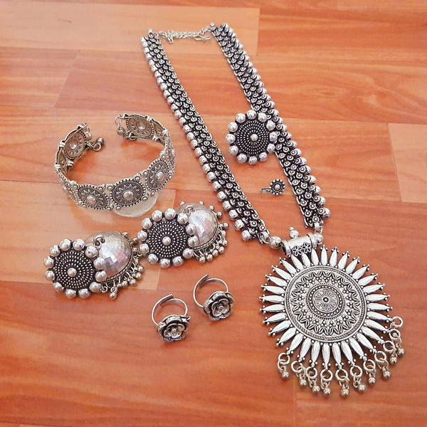 Manisha Jewellery Oxidised Plated Combo Set