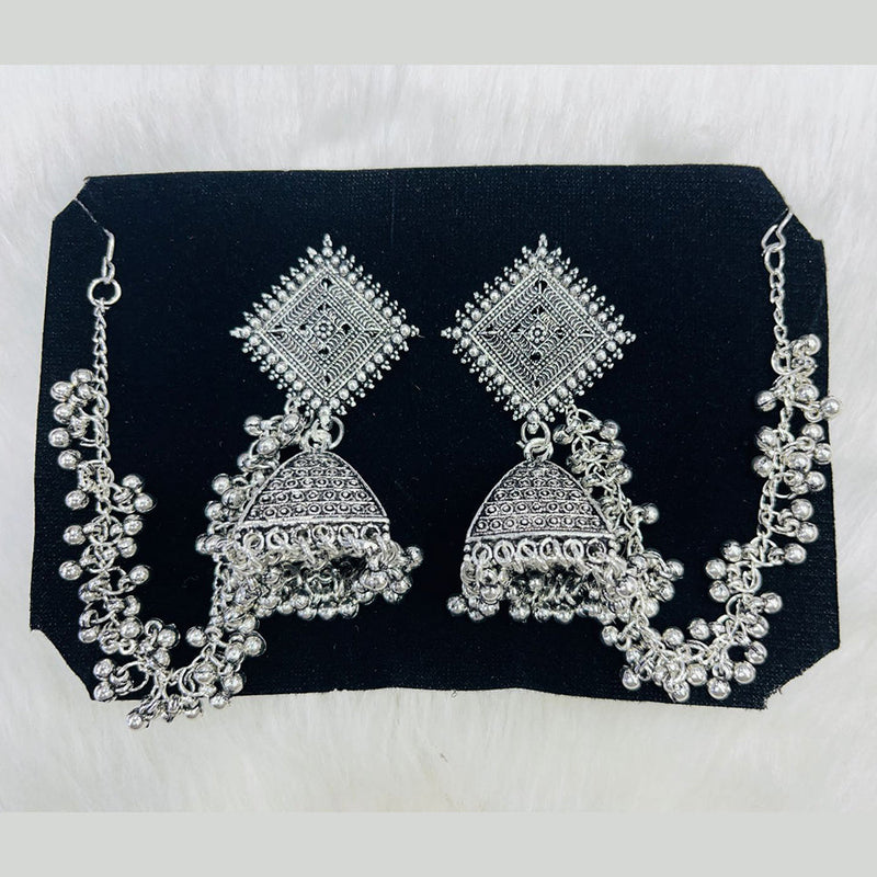 Manisha Jewellery Oxidised Plated Kanchain Jhumki Earrings