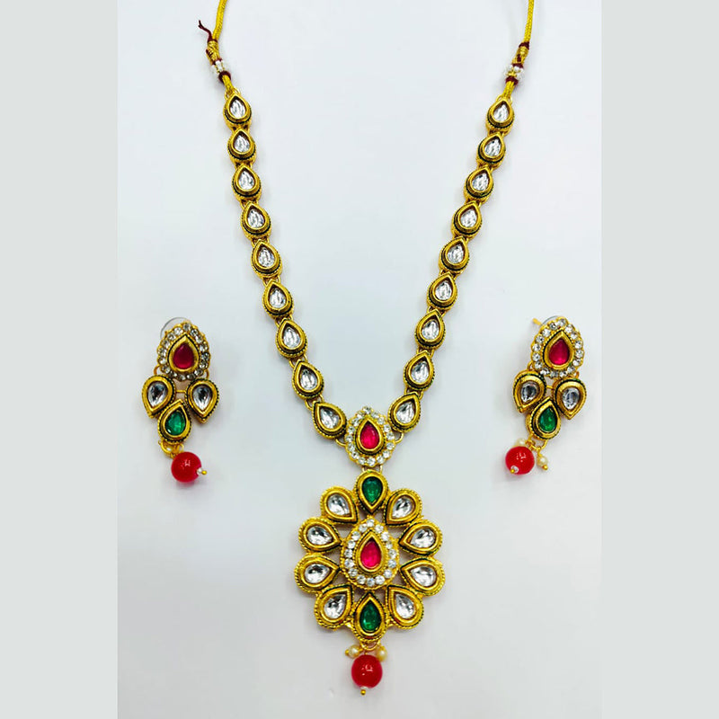 Manisha Jewellery Gold Plated Austrian Stone Necklace Set