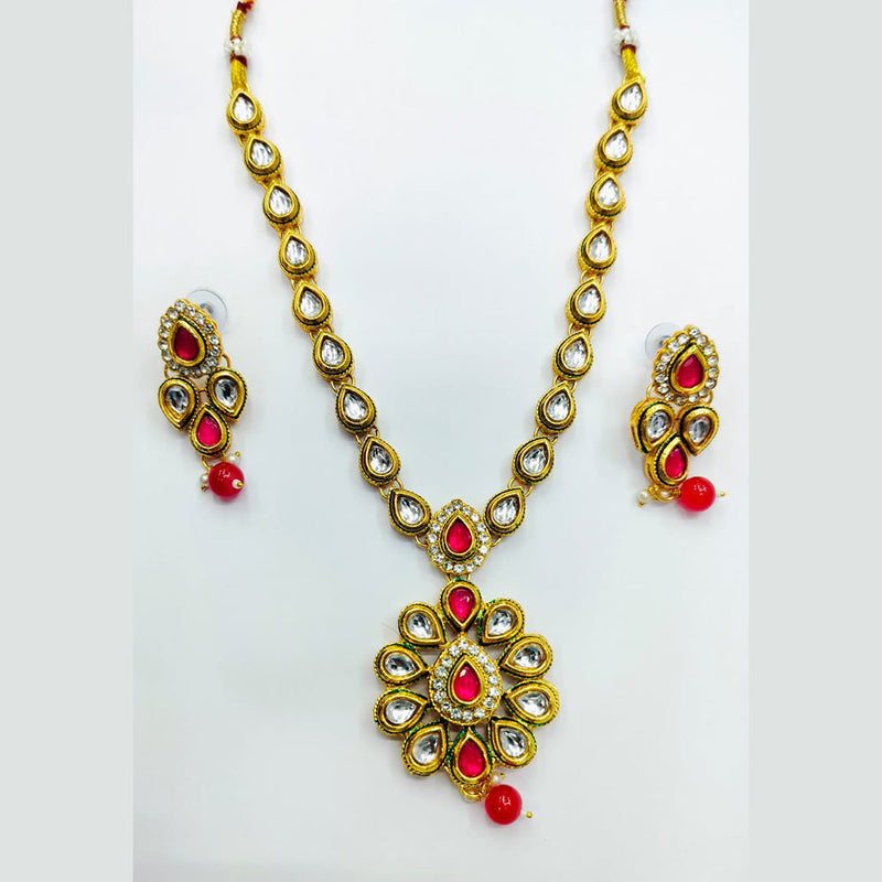 Manisha Jewellery Gold Plated Austrian Stone Necklace Set