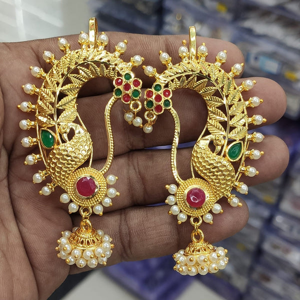 Manisha Jewellery Gold Plated Pota Stone Ear Cuff