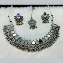 Manisha Jewellery Oxidised Plated Mirror Necklace Set