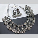 Manisha Jewellery Oxidised Plated Mirror And Ghungroo Choker Necklace Set