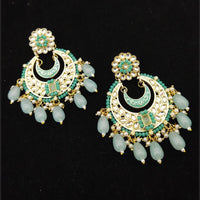 Manisha Jewellery Gold Plated Kundan Stone And Pearls  Dangler Earrings