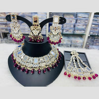 Manisha Jewellery Gold Plated Mirror And Beads Necklace Set