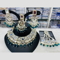 Manisha Jewellery Gold Plated Mirror And Beads Necklace Set