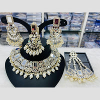 Manisha Jewellery Gold Plated Mirror And Beads Necklace Set