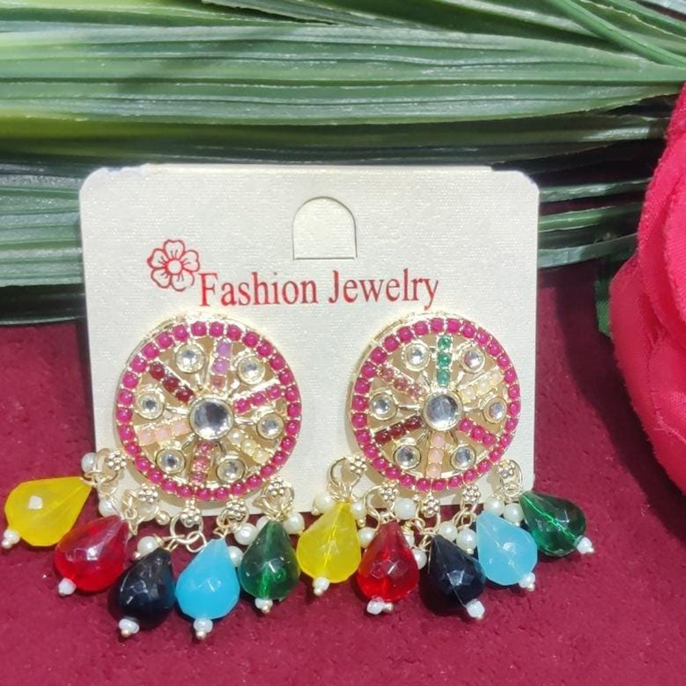 Manisha Jewellery Gold Plated Pearls Dangler Earrings