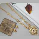 Manisha Jewellery Gold Plated Pota Stone Long Necklace Set