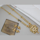Manisha Jewellery Gold Plated Pota Stone Long Necklace Set