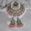 Manisha Jewellery Gold Plated Kundan Stone And Beads Necklace Set