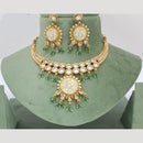 Manisha Jewellery Gold Plated Kundan Stone And Pearls Necklace Set