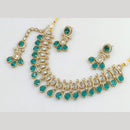 Manisha Jewellery Gold Plated Crystal Stone Necklace Set