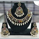 Manisha Jewellery Gold Plated Crystal Stone And Pearls  Necklace Set