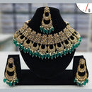 Manisha Jewellery Gold Plated Crystal Stone And Beads Necklace Set