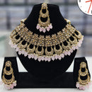 Manisha Jewellery Gold Plated Crystal Stone And Beads Necklace Set