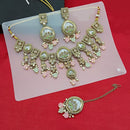 Manisha Jewellery Gold Plated Crystal Stone And Pearls Necklace Set