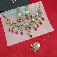 Manisha Jewellery Gold Plated Crystal Stone And Pearls Necklace Set