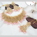 Manisha Jewellery Gold Plated Crystal Stone And Pearls Choker Necklace Set