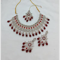 Manisha Jewellery Crystal Stone And Beads Necklace Set