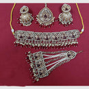 Manisha Jewellery Gold Plated Crystal Stone And Beads Choker Necklace Set