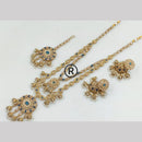 Manisha Jewellery Gold Plated Crystal Stone And Pearls Long  Necklace Set