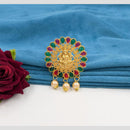Manisha Jewellery Gold Plated Pota Stone Temple Hair Accessories