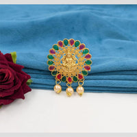 Manisha Jewellery Gold Plated Pota Stone Temple Hair Accessories