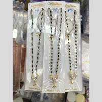 Manisha Jewellery Gold Plated Crystal Stone Manglasutra (One Piece Only)