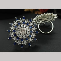 Manisha Jewellery Silver Plated Crystal Stone Ring