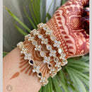 Manisha Jewellery Gold Plated  Austrain Stone Bangle Set