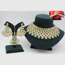 Manisha Jewellery Designer Gold Plated Ethnic Crystal Choker Necklace Set