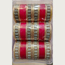 Manisha Jewellery Gold Plated Austrian Stone Acrylic Bangles Set