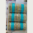 Manisha Jewellery Gold Plated Austrian Stone Acrylic Bangles Set