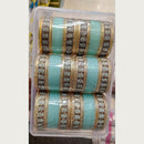 Manisha Jewellery Gold Plated Austrian Stone Acrylic Bangles Set