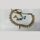 Manisha Jewellery Radiant Grace Gold-Plated Crystal & Beaded Necklace Set