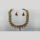Manisha Jewellery Radiant Grace Gold-Plated Crystal & Beaded Necklace Set