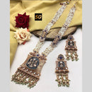 Manisha Jewellery Ethnic Radance Gold Plated Kundan Beads And Pearl Long Necklace Set