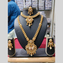 Manisha Jewellery Royal Charm Gold Plated Pota Stone Necklace Combo