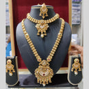 Manisha Jewellery Royal Charm Gold Plated Pota Stone Necklace Combo