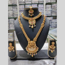 Manisha Jewellery Royal Charm Gold Plated Pota Stone Necklace Combo