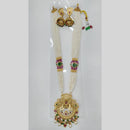 Manisha Jewellery Royal Glow Gold Plated Pota Stone And Pearl Necklace Set