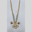 Manisha Jewellery Royal Charm Gold Plated Pota Stone Necklace Set