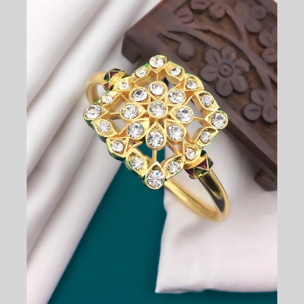 Manisha Jewellery Sparkling Gold Plated Austrian Stone Bracelet