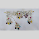 Manisha Jewellery Gold Plated Royal Kundan & Pearl Bride Choker Necklace Set