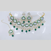 Manisha Jewellery Designer Gold Plated Kundan Stones and Colorful Beads Ideal for Sarees, Lehengas, and Ethnic Outfits Necklace Set