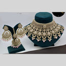 Manisha Jewellery Ethnic Gold Plated Crystal and Beads Perfect for Weddings and Cultural Events Choker Necklace Set